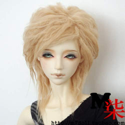 softgege 8-9 inch(22-24cm): 1/3 BJD Kurhn Fur Wig Dollfie, AE PukiFee lati, Long Curl Hair