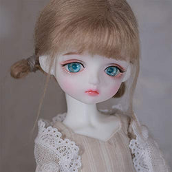 XYZLEO 1/6 BJD Doll 27.2 cm /10.7'' Height 15 Ball Jointed Dolls with Full Set Clothes Shoes Wig Makeup, Best Gift for Girls-Tina,Normal Skin