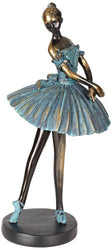 Dahlia Studios Ballerina 12" High Decorative Sculpture in Verde Bronze