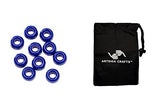 Darice Pony Beads Blue 6 x 9mm 720Pc (3 Pack) 06121 4 03 Bundle with 1 Artsiga Crafts Small Bag