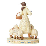 Enesco Disney Traditions by Jim Shore White Woodland Beauty and The Beast Bell Figurine, 8.3 Inch, Multicolor