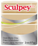 Polyform Sculpey III Polymer Clay, 2-Ounce, Tan