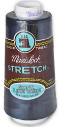 A&E Maxi Lock Stretch Textured Nylon Navy Serger Thread MWN-32456