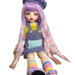 Original Design BJD Doll 1/6 SD Dolls 11.8 Inch 18 Ball Jointed Doll DIY Toys with Clothes Outfit Shoes Wig Hair Makeup,Best Gift for Girls Kids Children