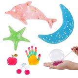 HB HOMEBOAT DIY Crystal Slime Kit, Slime Kits for Girls Boys Toys Clear Slime Supplies for Kids Art Craft, Fruit Slice and Tools,Squeeze Stress Relief Toy (24 Colors)