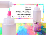 FiBERArt Tie Dye Kit 8 Colours Non Toxic Permanent Fabric Dye Games Activity for Adults & Kids, Party & Gift