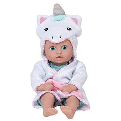 Adora Baby Bath Toy Unicorn, 8.5 inch Bath Time Baby Tot Doll with QuickDri Body
