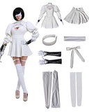 miccostumes Women's White Two-Piece Dress Outfit No 2 Type B Cosplay Costume Leotard Skirt (S, White)