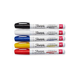 Sharpie Oil-Based Paint Markers, Fine Point, Assorted Colors, 5 Count - Great for Rock Painting