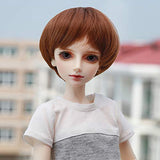 BJD Doll 1/4 Ball Mechanical Jointed Doll Can Choose Eyeball Color with Full Set of Clothes Shoes T-Shirt Short Pants Hair Makeup Accessories,Blackeyeball