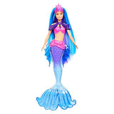 Barbie Mermaid Power Barbie “Malibu” Roberts Mermaid Doll with Pet, Interchangeable Fins, Hairbrush & Accessories, Toy for 3 Year Olds & Up