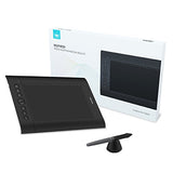 Huion H610 Pro V2 Graphic Drawing Tablet Tilt Function Battery-Free Stylus and 8192 Pen Pressure