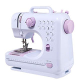 Electric Sewing Machine, Portable Sewing Machine with Lamp and Thread Cutter for Home, Multifunction Sewing Machine, High Low Speeds (Sewing Machine Suit,American power plug（110v）)