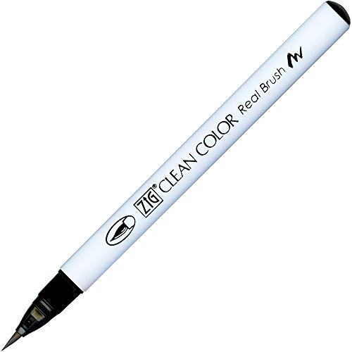Kuretake Fude Brush Pen, Clean Color, Brush No.010, Black (RB-6000AT-010)