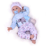 Kaydora Reborn Baby Dolls, 22 inch Newborn Baby Boy That Look Real, Lifelike Weighted Reborn Toddler Doll