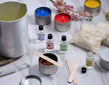 Momila Soy Wax Candle Making Kit -Complete DIY Kit w/All Candle Making Supplies + 2 Bonus Beeswax Candles. Includes 2 LB All-Natural Soy Wax, Melting Pot, Candle Tins, Dye Blocks, Fragrances & More.