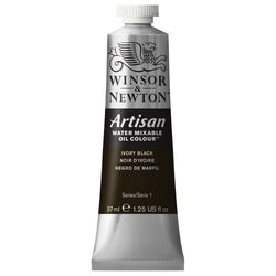 Winsor & Newton Artisan Water Mixable Oil Color, 37ml, Ivory Black