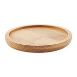 T4U 2.5 Inch Bamboo Round Small Size Bamboo Tray Set of 6