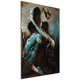 Empire Art Direct Ballroom Dancers Mixed Media Iron Hand Painted Dimensional Wall Art, 48" x 32" x 2.4", Ready to Hang