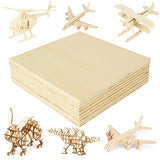 12Pcs 8’’x8’’x1/4’’ Basswood Sheets, Unfinished Basswood Sheets, Plywood Sheet for Arts and Crafts, Painting, Pyrography, Wood Engraving, Wood Burning, Laser, Architectural Models(200×200×6MM)