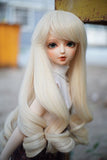 High Temperature Synthetic Fiber Long Curly Hair Wig for 1/4 BJD SD Doll