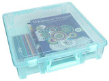 ArtBin 6955AA Super Satchel 1-Compartment Box Art & Craft Organizer, 1 Pack, Aqua