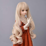 Doll Wig for 1/3 BJD Doll Wig Girls Gift Temperature Synthetic Fiber Long Straight Synthetic Hair