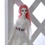 Full Set 15.6 in BJD Doll 1/4 Ball Jointed SD Dolls with Hand Painted Makeup, Pink Long Hair, Fashion Clothes, Best Gifts for Girls