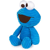 GUND Sesame Street Cuddly Corduroy Cookie Monster Plush Stuffed Animal, Blue, 13”