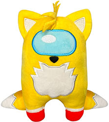 Blue Hedgehog Among Plush Stuffed Doll 6" Inch Plushie Sonic Plush Us Figure Imposter Crewmate Stuffed Animal Game Toy Gift (Yellow)