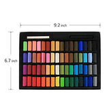 (64 Colors) HA SHI Non Toxic Soft Pastels Set for Professional - Square Chalk pastel Assorted Colors