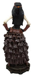 Atlantic Collectibles Steampunk Skeleton Costume Lady Figurine 7.5" H Skeleton Detective