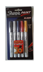 Sharpie DT737213 Paint Marker Fine Assorted Oil Based Permanent Set of 5 Markers