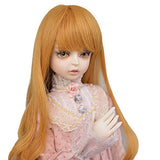 MUZI Wig 1/3 Bjd Hair High Temperature Long Gray Straight and Curly Bjd Wig SD for BJD Doll (144)