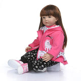 Zero Pam Reborn Dolls 24 inch,Life Size Reborn Toddler Girls 3-6 Months Huggable Soft Dolls Xmas Gifts for Kids