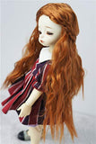 JD119 6-7inch 16-18 cm Long Curly Princess Doll Wigs 1/6 YOSD Synthetic Mohair BJD Wigs Vinyl Doll Accessories (Carrot)