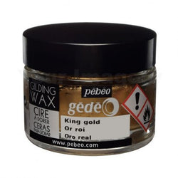Pebeo Gedeo Gilding Paper Craft Wax 30ml Tub Pot - King Gold