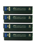 Faber-Castell 0.7mm 2B Super Polymer Premium Strong Dark Smooth Leads Mechanical Pencil Lead