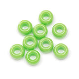 Bulk Buy: Darice DIY Crafts Pony Beads Plastic Opaque Lime 9mm 480 pieces (3-Pack) 06121-5-07