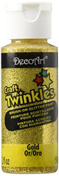 DecoArt Craft Twinkle Paint, 2-Ounce, Gold