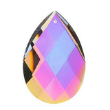 Darice Jewelry Making Pendant Beads Cut Crystal Oval Drop Crystal AB 50 x 29 x 16mm (6 Pack) CRY