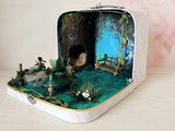 Miniature Fairy Bed From Branches, 1:12 Scale Dollhouse Furniture Wild Forest