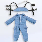 niannyyhouse Tactical Suit Vest Onesies 5 Colors Ob11 1/12 BJD Doll Clothes (Blue)