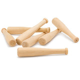 Woodpeckers Package of 48 Wooden Unfinished Mini Bats 2" for Scrapbooking and More