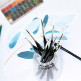 Detail Paint Brushes – 9PCS Detail Brush Set for Acrylic, Watercolor, Oil, Models, Nails – Tiny Paint Brushes with Triangle Grip Handles – Ergonomic Design – Non-Shedding Fine Tip Paint Brush Set