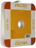 VELCRO Brand - Sew On Soft & Flexible - 30' x 5/8" Soft & Flexible Tape - White