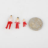 NWFashion 100PCS 1:75 Scale Hand Color Painted Model Train People Figure (1:75 25mm)