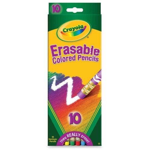 Crayola 68-4410 Erasable Colored Pencils 10 Count
