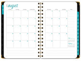 HARDCOVER Academic Year 2023-2024 Planner: (June 2023 Through July 2024) 5.5"x8" Daily Weekly Monthly Planner Yearly Agenda. Bookmark, Pocket Folder and Sticky Note Set (Sugar Skull)