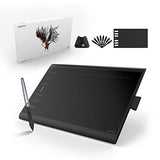 HUION H1060P Drawing Tablet, 10x6.25inch Battery-Free Graphics Tablet with Tilt Function, 8192